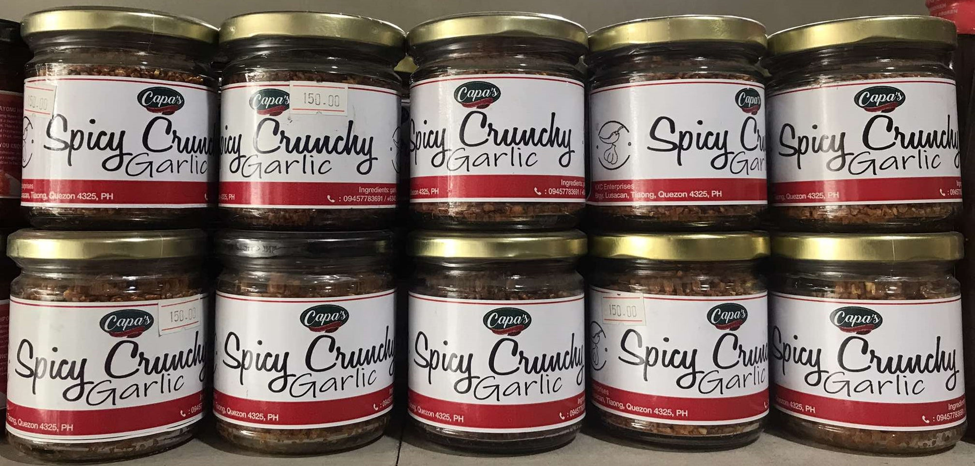 SPICY CRUNCHY GARLIC - 200 grams